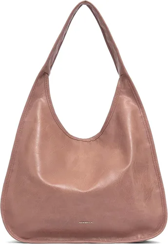Miniatura 29 de NEWBELLA Bolso Hobo para mujer - Bolso de hombro y bandolera de cuero sintético, bolso de mano espacioso para el trabajo y uso diario
