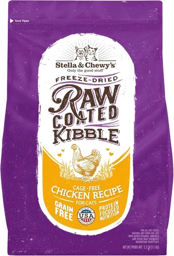 Miniatura 9 de Stella & Chewy's Comida para Gatos con Recubrimiento Crudo - Croquetas Altas en Proteínas, Sin Granos con Salmón de Captura Silvestre - Soporte