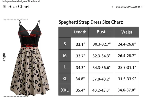 Miniatura 6 de STYLEWORD - Vestido informal de verano para mujer, diseño acampanado, con vuelo y floral, con cuello en V, tirantes delgados y bolsillos, unicolor