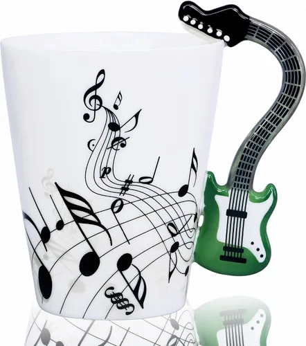 Miniatura 18 de Taza de guitarra, taza de café de guitarra, regalo para guitarristas músicos, taza de guitarra de 13.5 onzas, regalos para amantes de la música