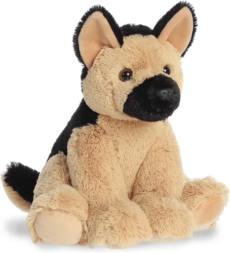 Miniatura 2 de Aurora Peluche de pastor alemán tierno – Comodidad acogedora – Acurruces sin fin – Marrón 10.5 pulgadas