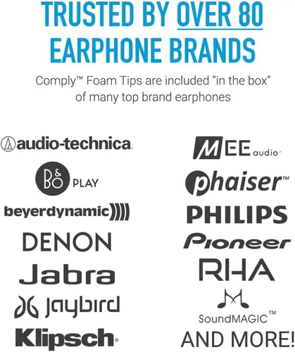 Miniatura 5 de Comply Serie 167 Core Reemplazo de espuma viscoelástica IEM para dispositivos con cable Sennheiser y más Aislamiento de ruido superior, máxima