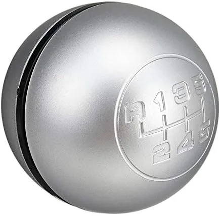 Miniatura 9 de Perilla de palanca de cambios manual para coche de 6 velocidades, palanca de cambios, bola de mano para Alfa Romeo Giulietta 2010-On (plata)