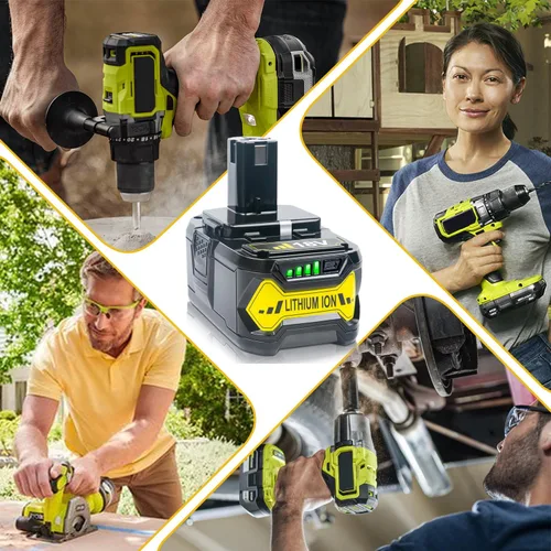 Miniatura 6 de FSKE Reemplazo de 6.5Ah para batería Ryobi 18V P102 P103 P104 P105 P107 P108 P190 P197 PBP005 BPL-1815 Herramientas eléctricas inalámbricas