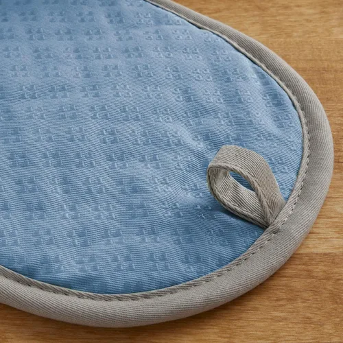 Miniatura 3 de KitchenAid - Juego de manoplas de cocina Asteroid, terciopelo azul, 2 paquetes, 6.5"x10