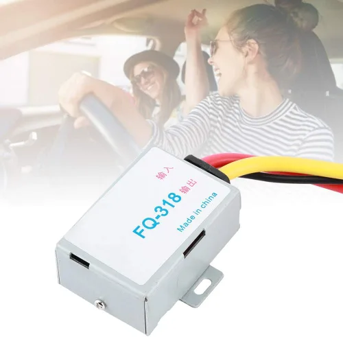 Miniatura 2 de Filtro de ruido de audio para automóvil, filtro supresor de ruido de 12 V, filtro de potencia de audio, reductor de ruido estéreo para sistema