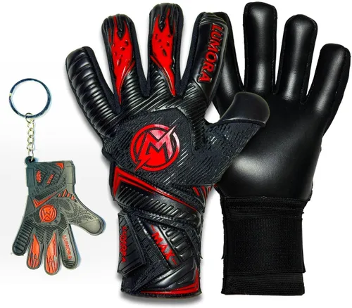 Guantes de portero profesionales de corte negativo con agarre máximo de contacto, acolchado de espuma de 0.157 in y revés Airprene, rendimiento para