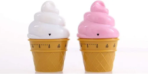 Miniatura 4 de Temporizador mecánico manual Helado Modelos Temporizadores 60 Minutos Cocina Temporizador Reloj contadores de alarma ruidosos (rosa)