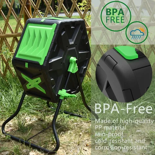 Miniatura 5 de SQUEEZE master Vaso de compostaje ligero de una sola cámara para compost de 18.5 galones/70L