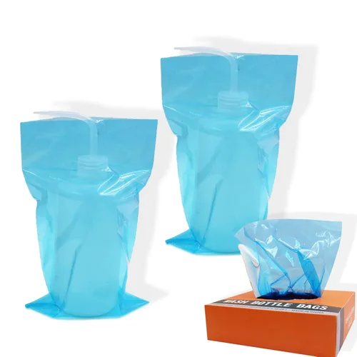 Miniatura 7 de Bolsas para botellas de lavado de tatuajes, 250 piezas de cubiertas de botellas de lavado de tatuajes, bolsas de botellas para botellas de lavado