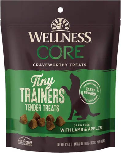 Miniatura 12 de Wellness CORE - Golosinas para cachorros, naturales, golosinas de entrenamiento, sin granos, carne de res Brainiac y pavo (bolsa de 6 onzas)