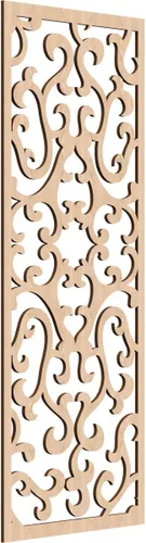 Miniatura 66 de Smithfield Paneles de pared decorativos de madera con calado, 13 3/8 pulgadas de ancho x 34 3/8 pulgadas de alto x 3/8 de alto, roble rojo rojo