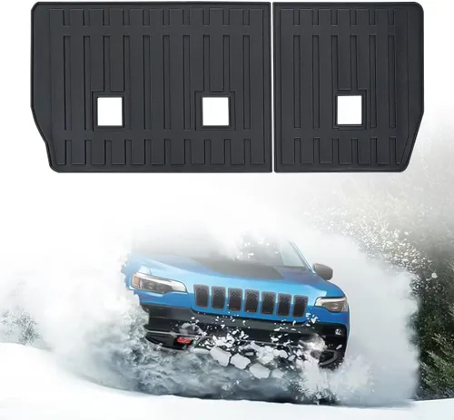 Vanseno Alfombrilla de respaldo compatible con Jeep Cherokee 2014-2023, cubierta de asiento trasero, protector para todo tipo de clima, compatible