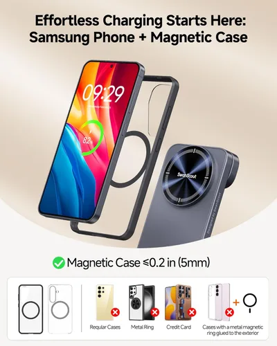 Miniatura 2 de Estación de carga inalámbrica magnética para Samsung, cargador rápido plegable 3 en 1 para Galaxy S26/S25/S24/S23/Z Fold & Flip 7/6/5, Galaxy Watch