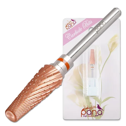 Miniatura 29 de PANA Broca de carburo de uñas 5 en 1 con vástago de 3/32 pulgadas - (triple grueso - 2X grano grueso, DLC negro) - uso de rotación bidireccional