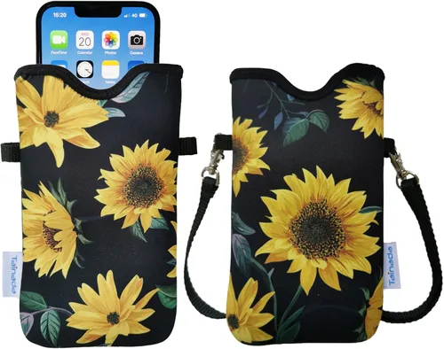 Miniatura 105 de Tainada Funda Estuche Bolsa de Neopreno para Teléfono para Hombres y Mujeres con Correa Cruzada/Cordón para el Cuello para iPhone 17/16/15 Pro Max