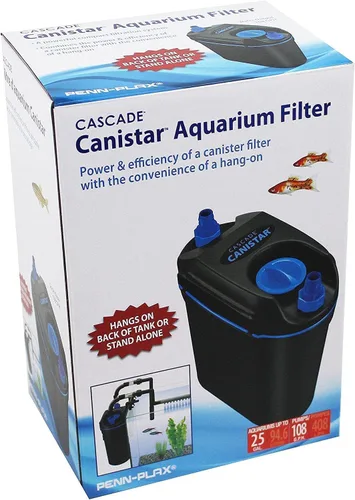 Miniatura 9 de Penn-Plax Cascade Canistar - Filtro de acuario para colgar – Ideal para peceras de agua dulce y salada – 108 galones por hora (GPH)