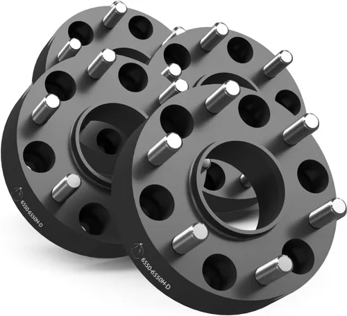 Miniatura 26 de Wheel Accessories Parts 4 adaptadores de espaciadores de rueda centrados en buje de 6 x 5.5, 0.236 x 5.500 in, 1.25 pulgadas de grosor, 3.063 in