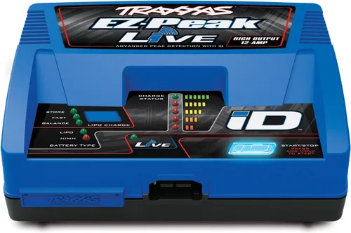 Miniatura 2 de Traxxas 2971 EZ-Peak Live Cargador Rápido de 12 Amperios NiMH/LiPo con Tecnología ID