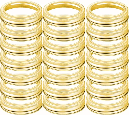 Miniatura 8 de 42 anillos para conservas de boca regular, bandas de conservas para tarros de boca pequeña, bandas de metal inoxidables para tarro Mason