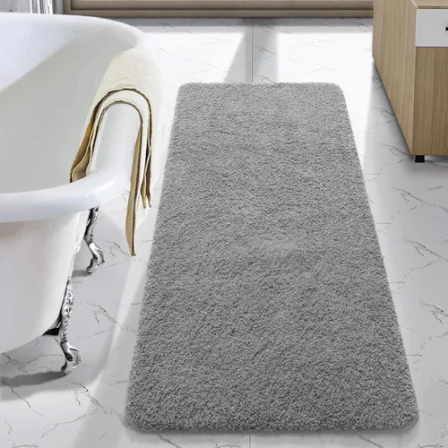 Miniatura 19 de LOCHAS - Tapete de baño de 24x70 pulgadas, suave, grueso y absorbente, hecho de microfibra, para el baño, lavable a máquina, tapete antideslizante