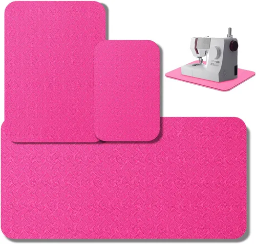 Miniatura 13 de Drydiet 3 Piezas Tapetes Silenciadores para Máquina de Coser Tapete de Pedal Almohadilla para Máquina de Coser Goma Antideslizante que se Mantiene