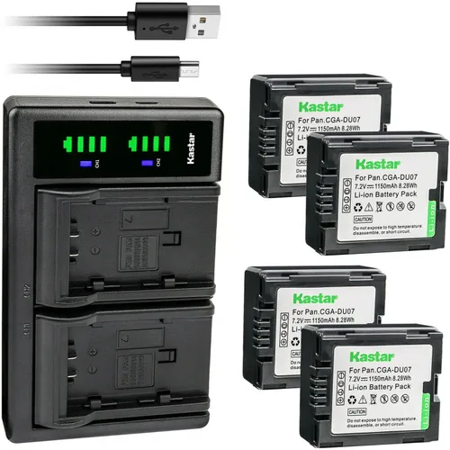 Miniatura 7 de Kastar Cargador de batería USB LTD2 compatible con Panasonic CGA-DU06, CGR-DU06, CGA-DU07, CGR-DU07, CGA-DU12, CGR-DU12, CGA-DU14, CGR-DU14