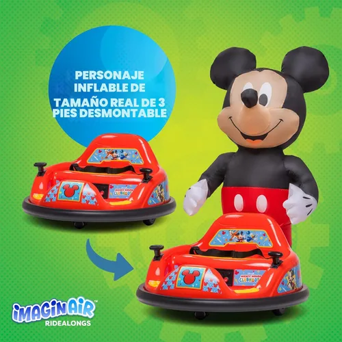Miniatura 3 de Coche de Choque de Mickey Mouse de 6V para Niños Pequeños - Juguete Montable para Niños Pequeños, Coche de Choque Eléctrico para Niños