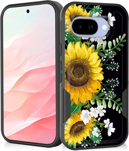 Miniatura 25 de Funda para Pixel 7a, resistente de doble capa híbrida de policarbonato duro de goma suave a prueba de golpes para Google Pixel 7A 6.1 pulgadas