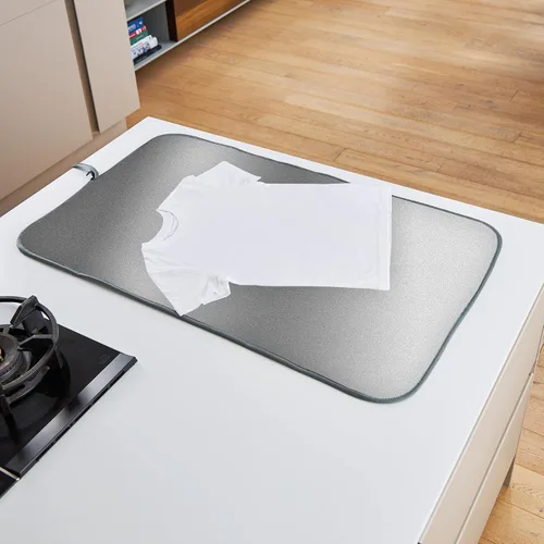 Miniatura 4 de Minky Homecare Tapete de planchado de lujo – Almohadilla portátil para planchar – Superficie grande 39.4 x 23.6 pulgadas – para la parte superior