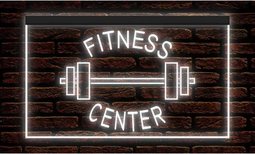 Miniatura 7 de 160034 - Letrero de neón con luz LED para gimnasio, sala de gimnasio, sala de gimnasio (12 x 8 pulgadas, 16 colores por control remoto)