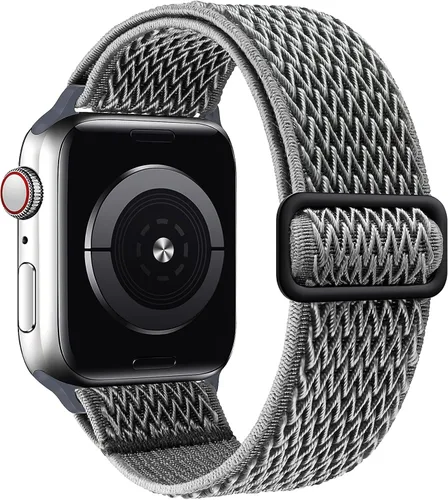 Miniatura 10 de Stretchy Braided Solo Loop Compatible for Apple Watch Band 38mm 40mm 41mm 42mm 44mm 45mm 46mm 49mm Adjustable Elastic Nylon for iWatch Series 11 10