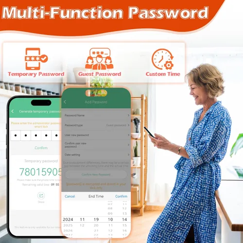 Miniatura 7 de Eseesmart Cerradura inteligente para gabinete, cerradura magnética electrónica digital RFID sin llave Bluetooth seguridad para niños, cerraduras