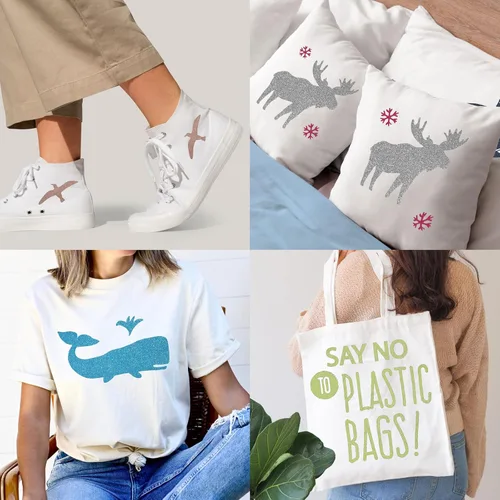 Miniatura 7 de MECCANIXITY Vinilo de transferencia de calor con purpurina para planchar, azul marino, 12 x 10 pulgadas, para camisetas, bolsas, zapatos, sombreros