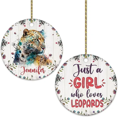 Miniatura 11 de Hyturtle Adorno de Navidad personalizado para los amantes de los osos, adorno de cerámica con nombre personalizado de Just A Girl Who Loves Bears