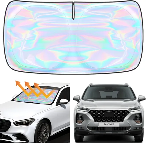 Miniatura 58 de Parasol para parabrisas Rivian R1S R1T 2022-2026 – Parasol compatible con Rivian R1S R1T plegable para ventana delantera, protector de visera solar