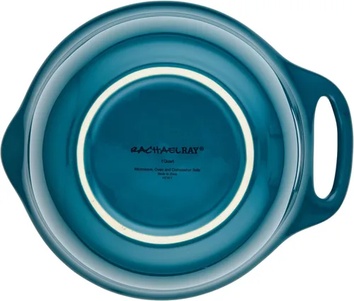 Miniatura 12 de Rachael Ray Ceramics - Juego de cuencos para mezclar con boquilla de vertido, 1 cuarto de galón y 2 cuartos de galón, verde azulado