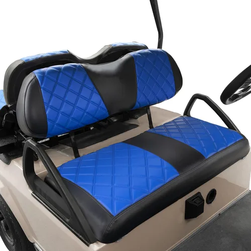 Miniatura 14 de NOKINS Juego de fundas de asiento de diamante para carrito de golf Club Car DS 2000.5 en adelante, se adapta a Club Car DS OEM estándar cojín
