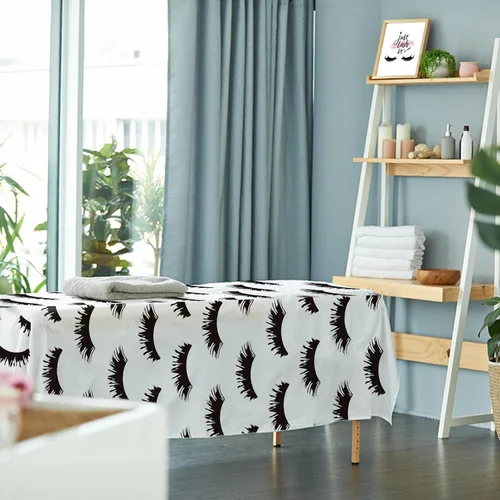 Miniatura 6 de Manta de pestañas en blanco y negro para sofá (50 x 60 pulgadas), manta de franela suave para decoración de habitaciones de pestañas, ropa de cama