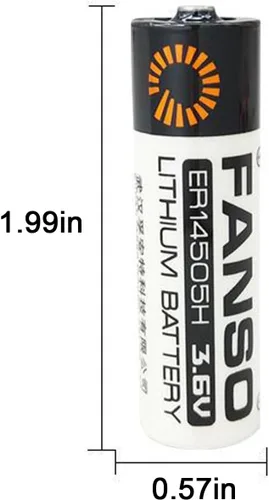 Miniatura 2 de WEIMAA - Paquete de 2 baterías de litio ER14505H 3.6V 2700mAh LS14505 AA baterías de litio con conector SM