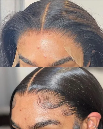 Miniatura 31 de KRN 5x5 HD Cierre de encaje, 0.1mm Ultra-delgado Invisible Cierre de encaje HD Pequeño Nudo Único Pre-arrancado con Cabello de Bebé 12A Grado