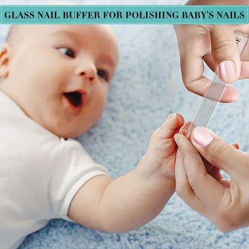 Miniatura 6 de Lima de uñas de cristal, 2 unidades de brillo de uñas de vidrio mejorado para uñas naturales, nano pulidor de uñas con estuche, kit de herramientas