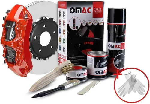 Miniatura 9 de Kit de pintura para pinza de freno OMAC a base de epoxi, color negro brillante de Nueva York, alta temperatura Nueva York Negro (Brillante) RAL:9005