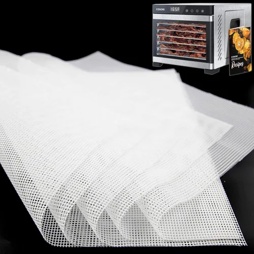 Miniatura 8 de GUCUJI Hojas deshidratadoras de silicona para COSORI CFD-P501-SUS, 10 x 9 pulgadas, antiadherentes, sin BPA, paquete de 5