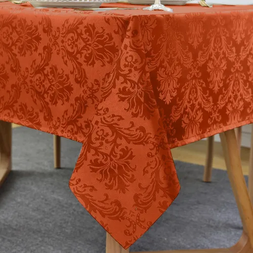 Miniatura 12 de Servilletas cuadradas de jacquard blanco, servilletas de poliéster suave resistentes a las arrugas con diseño damasco, servilletas de tela