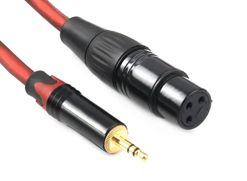 Miniatura 2 de Cable de micrófono XLR a 1/8" - Adaptador hembra de 0.138 in a XLR, 6 pies para computadora, altavoces