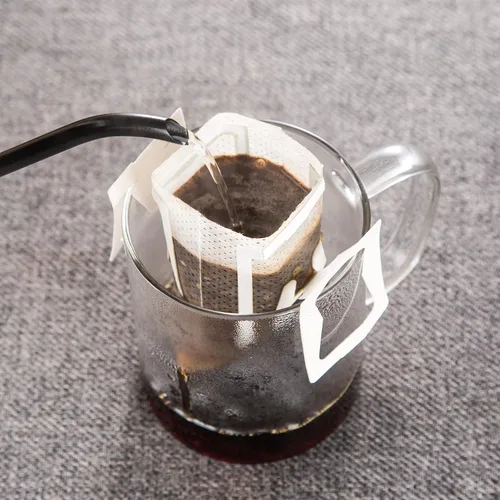 Miniatura 4 de PARACITY 50 bolsas de filtro de café portátiles con diseño de orejas colgantes, bolsa de papel desechable de filtro de café por goteo de una sola