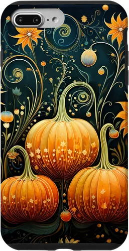 Miniatura 12 de Funda floral para iPhone 16 Pumpkins Vintage Otoño Otoño