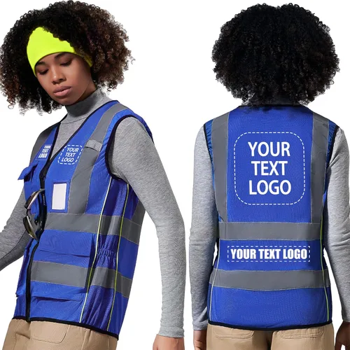 Miniatura 33 de A-SAFETY Chaleco de Seguridad Reflejante de Alta Visibilidad con Logo Personalizado (XS-8XL)