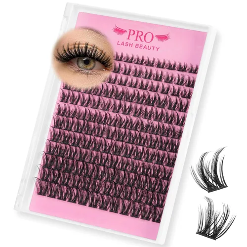 Miniatura 22 de Extensiones de pestañas postizas en abanico 6D-D-0.10-0.50 pulgadas, extensiones de pestañas postizas de volumen con tallo largo .07 .10, abanicos